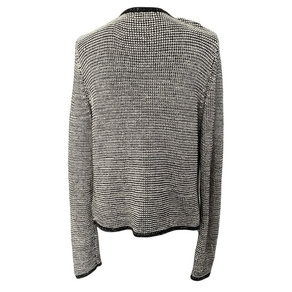 Romeo & Juliet Couture Tweed White Black Women's Size XL classic career neutral - Picture 4 of 6